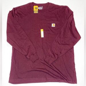 Carhartt Men's‎ Loose Fit Heavyweight Long Sleeve Logo Pocket Work T-Shirt